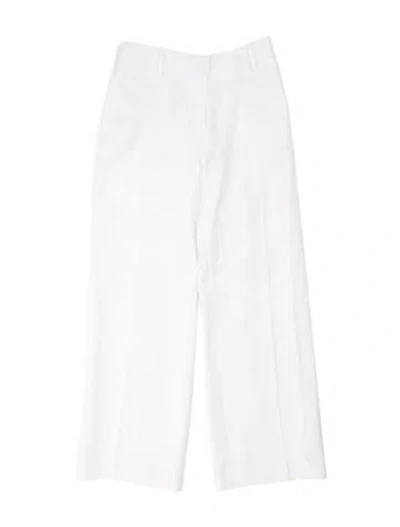 Pre-owned Reformation Linen Straight Leg Pants In White