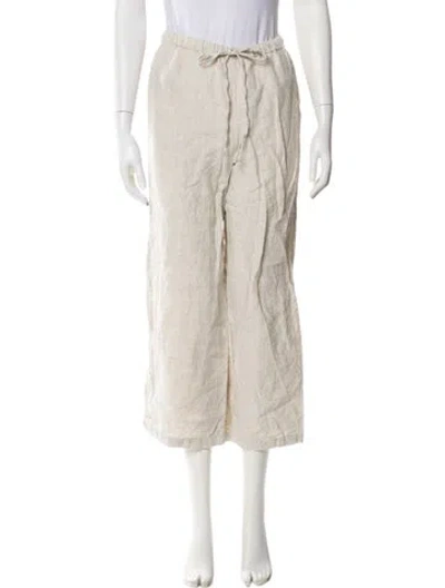 Pre-owned Reformation Linen Sweatpants In Neutral