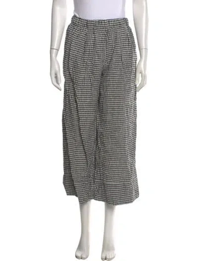 Pre-owned Reformation Linen Wide Leg Pants In Multi