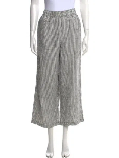 Pre-owned Reformation Linen Wide Leg Pants In Multi
