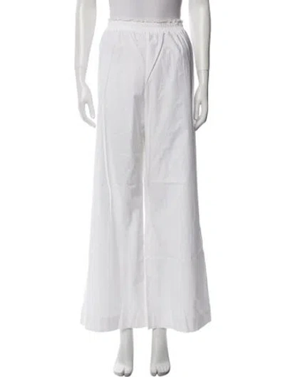 Pre-owned Reformation Linen Wide Leg Pants In Neutral
