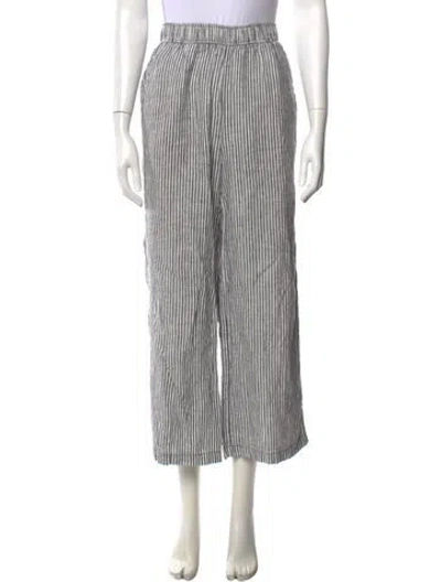 Pre-owned Reformation Linen Wide Leg Pants In Neutrals