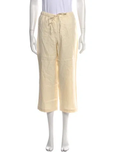 Pre-owned Reformation Linen Wide Leg Pants W/ Tags In Neutral