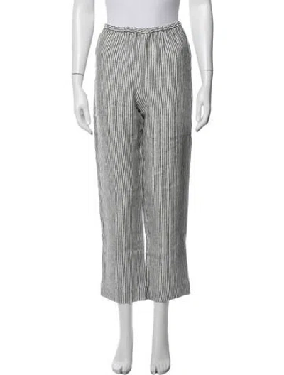 Pre-owned Reformation Linen Wide Leg Pants In White