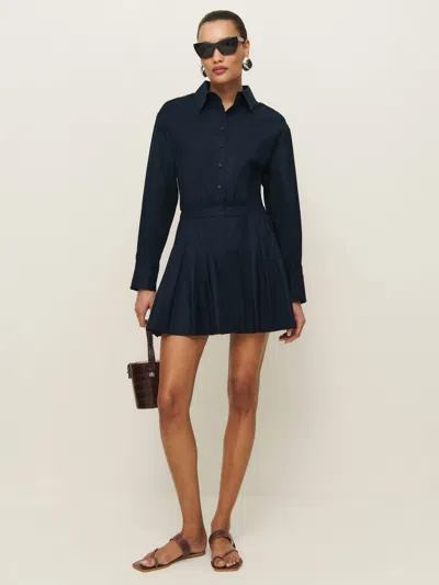 Reformation Liora Dress In Navy