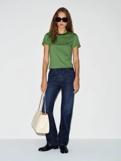 Reformation Lissa T-shirt Green Large