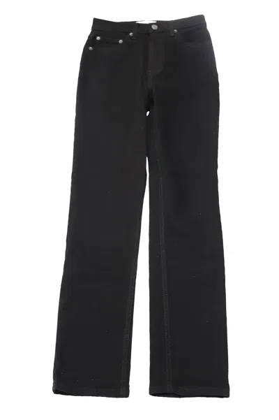 Reformation Liza High Rise Straight Leg Jeans In Black Denim