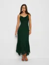 Reformation Lluvia Dress In Green
