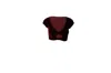 Reformation Lois Cut Out Top In Burgundy Polyester In Red