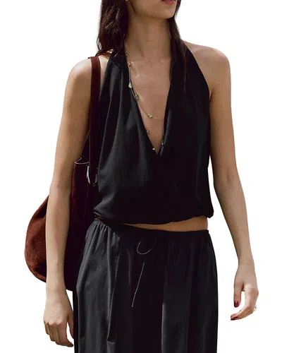 Reformation Lois Halter Top In Black