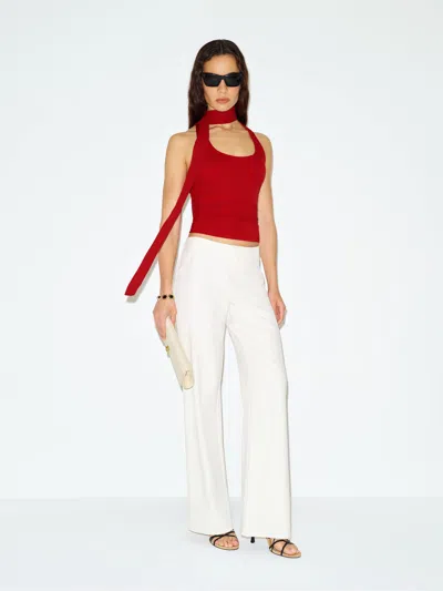 Reformation London Knit Top Red Xs