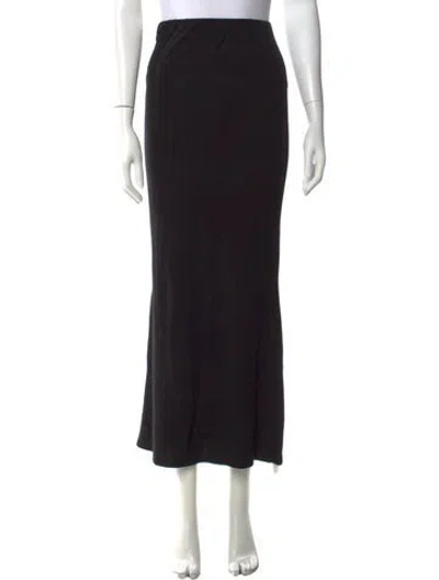 Pre-owned Reformation Long Skirt In Black