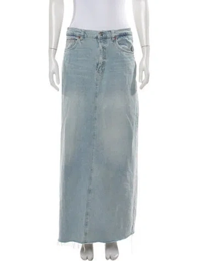 Pre-owned Reformation Long Skirt In Blue