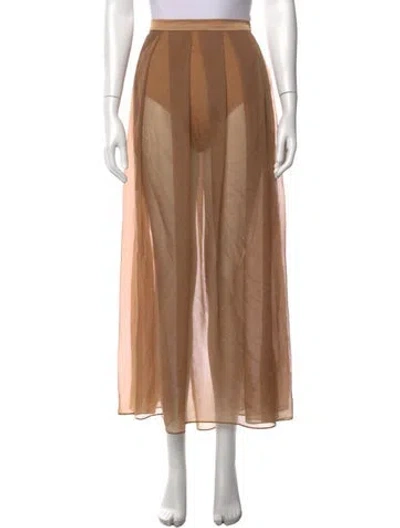 Pre-owned Reformation Long Skirt In Neutrals