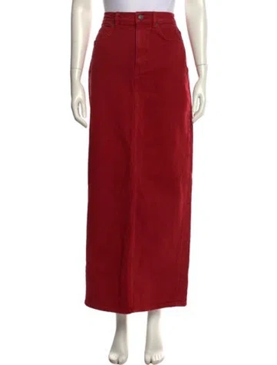 Pre-owned Reformation Long Skirt In Red