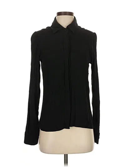 Pre-owned Reformation Long Sleeve Blouse In Black