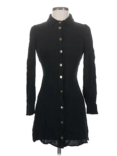 Pre-owned Reformation Long Sleeve Blouse In Black