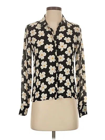 Pre-owned Reformation Long Sleeve Blouse In Ivory