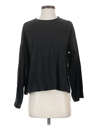 Pre-owned Reformation Long Sleeve T-shirt In Black