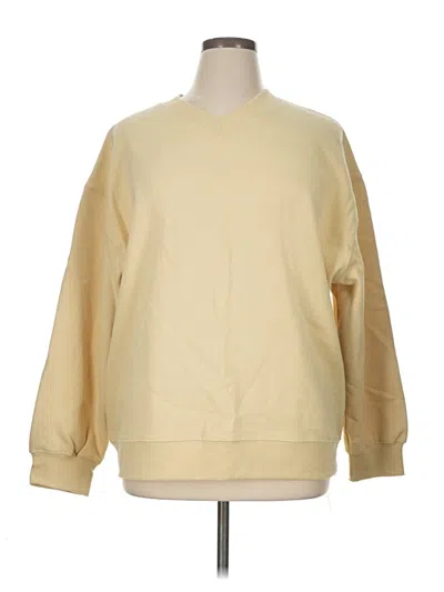 Pre-owned Reformation Long Sleeve T-shirt In Gold