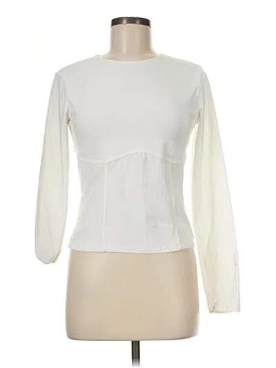 Pre-owned Reformation Long Sleeve T-shirt In Ivory