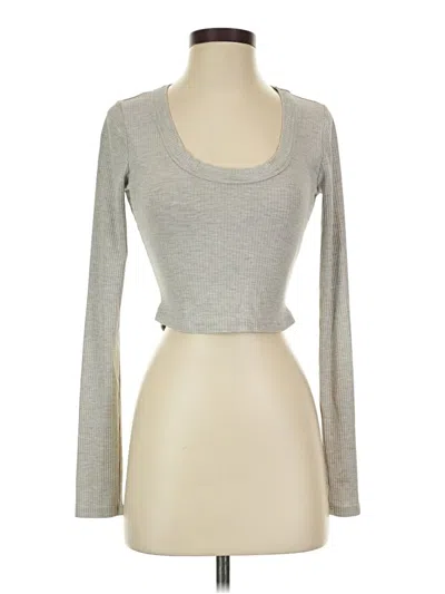 Pre-owned Reformation Long Sleeve T-shirt In Silver