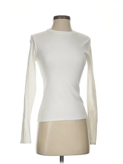 Pre-owned Reformation Long Sleeve T-shirt In White