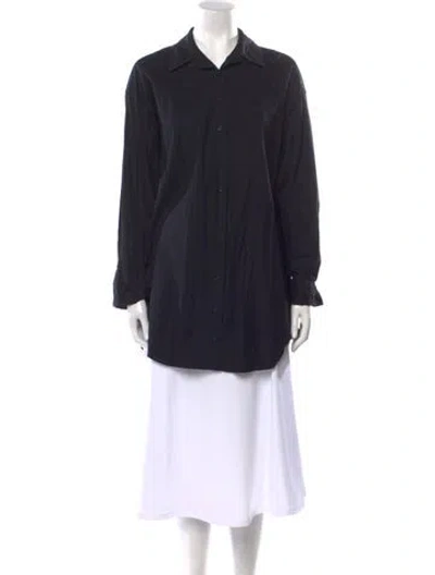 Pre-owned Reformation Long Sleeve Tunic In Black