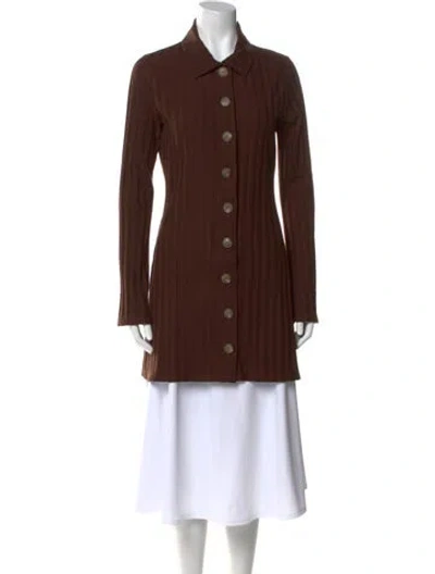 Pre-owned Reformation Long Sleeve Tunic In Brown
