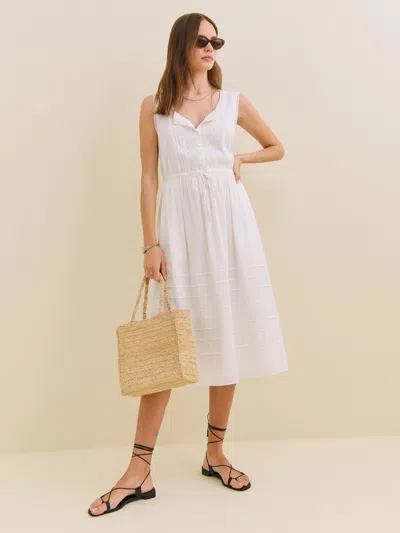 Reformation Lonnie Dress In White