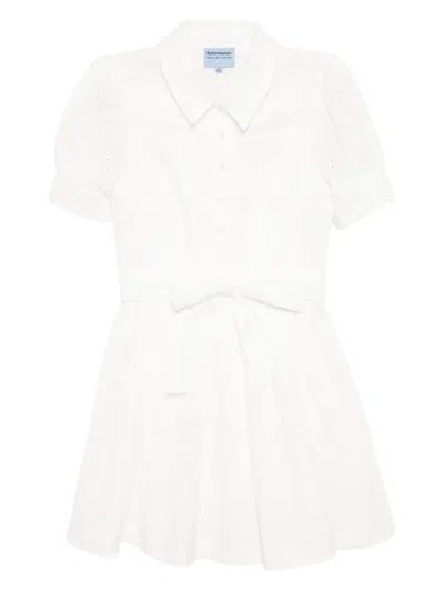 Reformation Loonette Dress In White