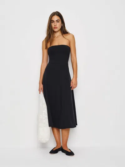Reformation Lora Knit Dress In Black
