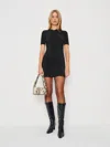 Reformation Lotus Knit Dress In Black