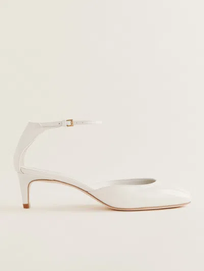 Reformation Luanna Pump In White Patent