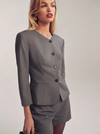 Reformation Luc Jacket In Grey