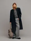 Reformation Lucas Coat In Black