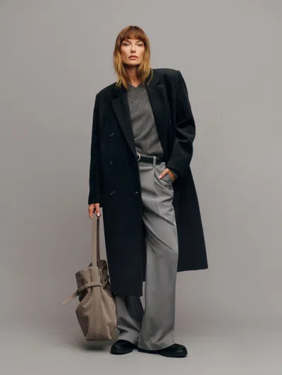 Reformation Lucas Coat In Black
