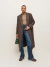 Reformation Lucas Coat In Chestnut