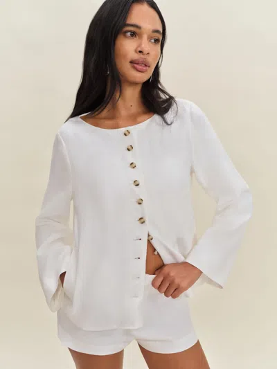 Reformation Lucia Linen Jacket