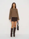 Reformation Veste En Laine Lucia Marron L In Brown