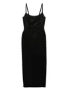 Reformation Lucy Stain Dress In Black