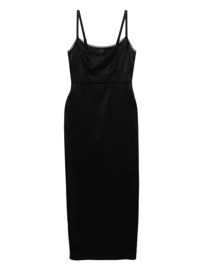 Reformation Lucy Stain Dress In Black