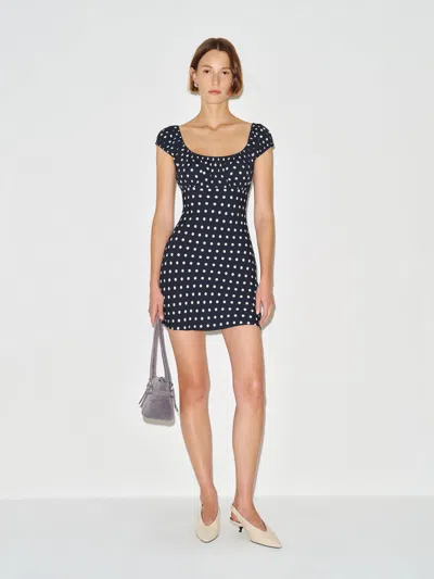 Reformation Lucy-belle Dress Blue Xs