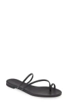 Reformation Ludo Strappy Slide Sandal In Blackdnu