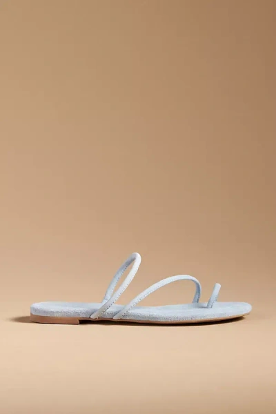 Reformation Ludo Toe-ring Sandals In Blue