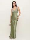Reformation Lune Dress In Artichoke