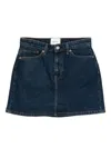 Reformation Lydia Denim Skirt In Blue
