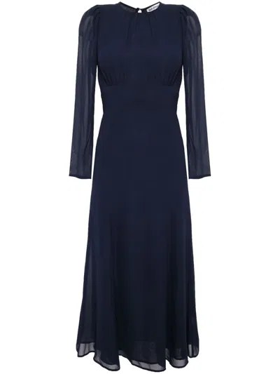 Reformation Lysander Midi Dress In Blue
