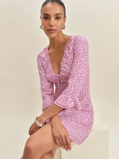 Reformation Lyssa Dress In Pink