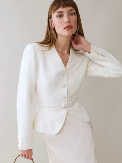 Reformation Mabel Jacket In White